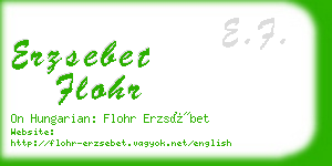 erzsebet flohr business card